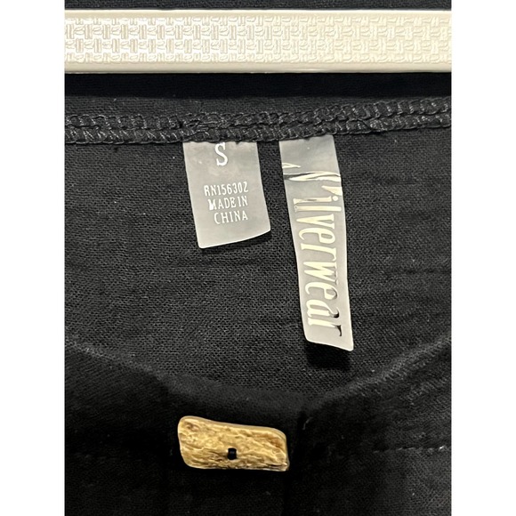 Silverware Short Sleeve Button Down Tie at Waste Top Size Small NWT - Picture 5 of 6